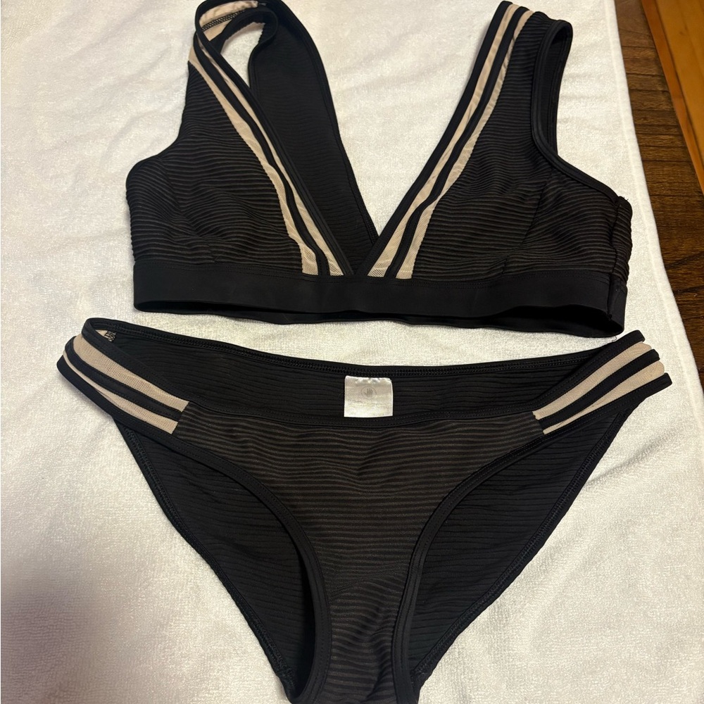 Body Glove Black and Cream Bikini